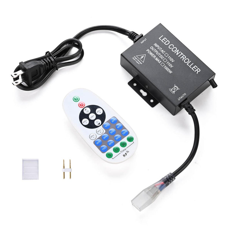 LED Light RF Remote & Controller for Flex Neon Lights Warm White