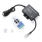 TheDisplayOutlet 2700K LED Controller & RF Remote for Outdoor Neon Rope Light 110V Image
