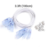 TheDisplayOutlet 10 Set/Pack Neon Light 2-Pin Splice Connector 14x7mm, 39in. Wire-Shape(5ct.) Image