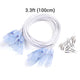 TheDisplayOutlet 10 Set/Pack Neon Light 2-Pin Splice Connector 14x7mm, 39in. Wire-Shape(5ct.) Image