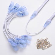 10 Set/Pack Neon Light 2-Pin Splice Connector 14x7mm
