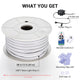 Flexible Warm White Neon Rope Light 100' RF Remote