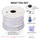 150ft Flex Neon LED Strip Warm White RF Remote