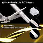 TheDisplayOutlet Outdoor Rope Light 2700K White Neon Strip RF Remote Image