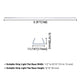 5/16"x9/16" PVC U-Channels Mounting 3ft 5ct/pk