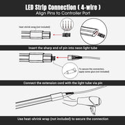 TheDisplayOutlet Outdoor Rope Light RGBW Neon Strip App Music Sync RF Remote Image