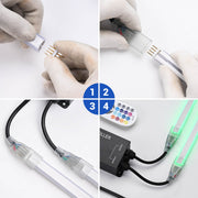 TheDisplayOutlet RGBW LED Controller & RF Remote for Outdoor Neon Rope Light 110V Image