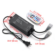 TheDisplayOutlet RGBW LED Controller & RF Remote for Outdoor Neon Rope Light 110V Image
