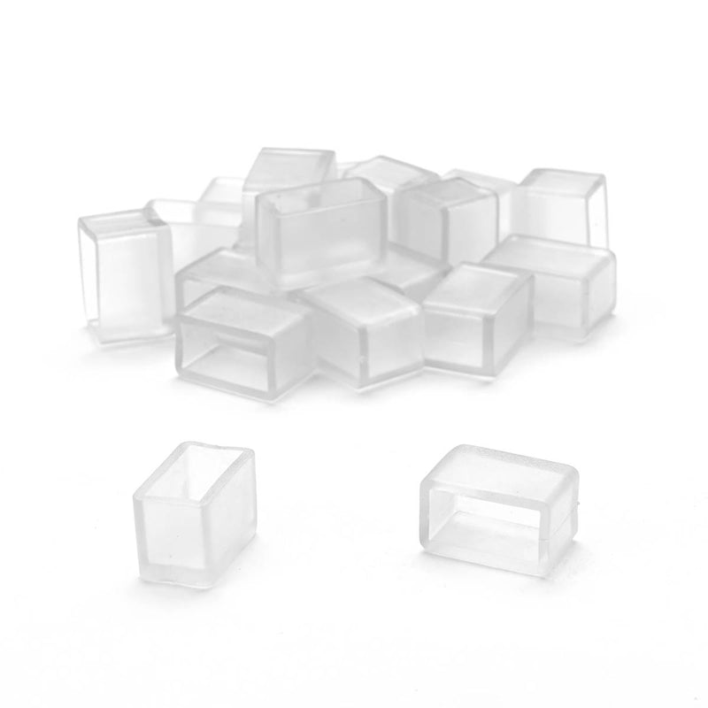 TheDisplayOutlet 10 Set/Pack Neon Light 4-Pin Splice Connector 18x8mm, End Cap(20ct.) Image