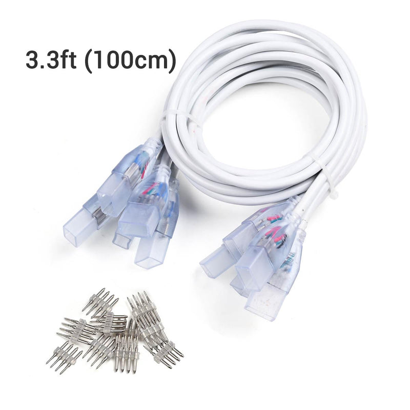 TheDisplayOutlet 10 Set/Pack Neon Light 4-Pin Splice Connector 18x8mm, 39in. Wire-Shape(5ct.) Image