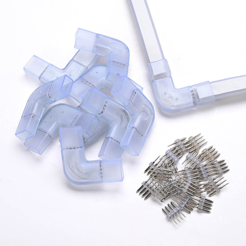 10 Set/Pack Neon Light 4-Pin Splice Connector 18x8mm