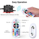 TheDisplayOutlet Hardwire 120V Outdoor Neon Rope Light RGBW App Music Sync RF Remote Image