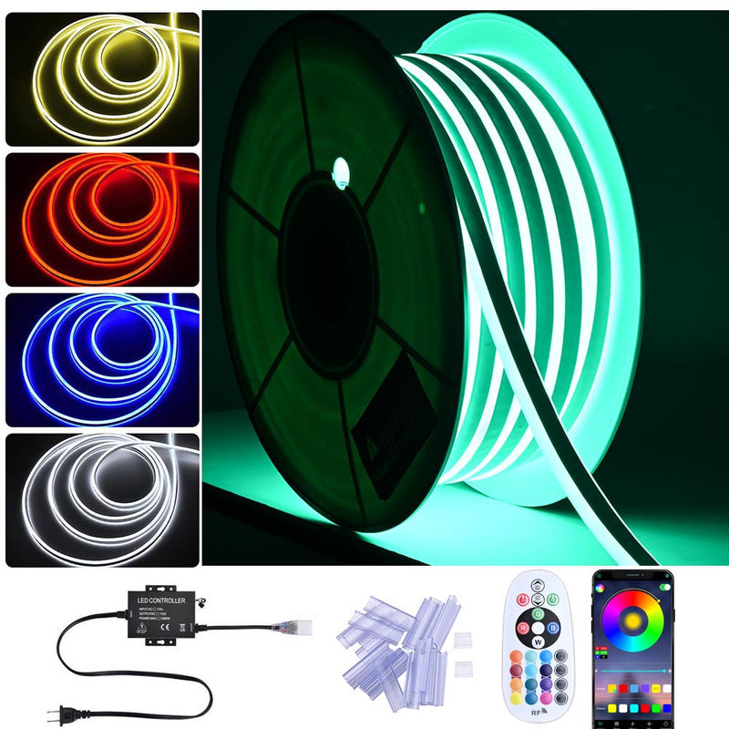 TheDisplayOutlet Outdoor Rope Light RGB Light Strip App Music Sync RF Remote Image