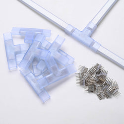 10 Set/Pack Neon Light 4-Pin Splice Connector 18x8mm