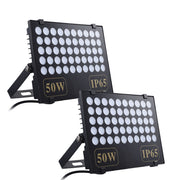 TheDisplayOutlet 2pcs Purple LED Flood Lights Outdoor Party Effect Lights IP65 Image