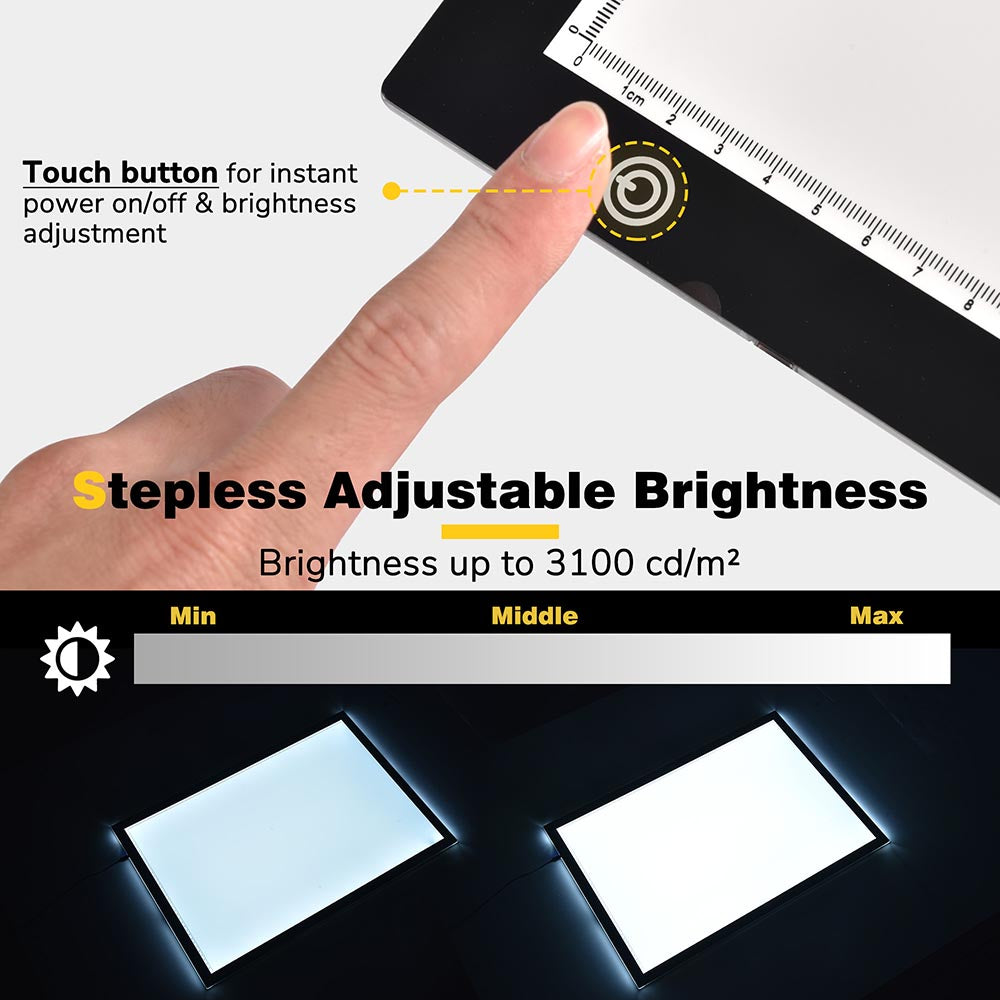 A3 USB Powered & 6 Brightness Adjustment LED Tracking Light Pad