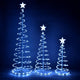 3ct Lighted Spiral Xmas Trees USB Cable Powered 6ft 4ft 3ft