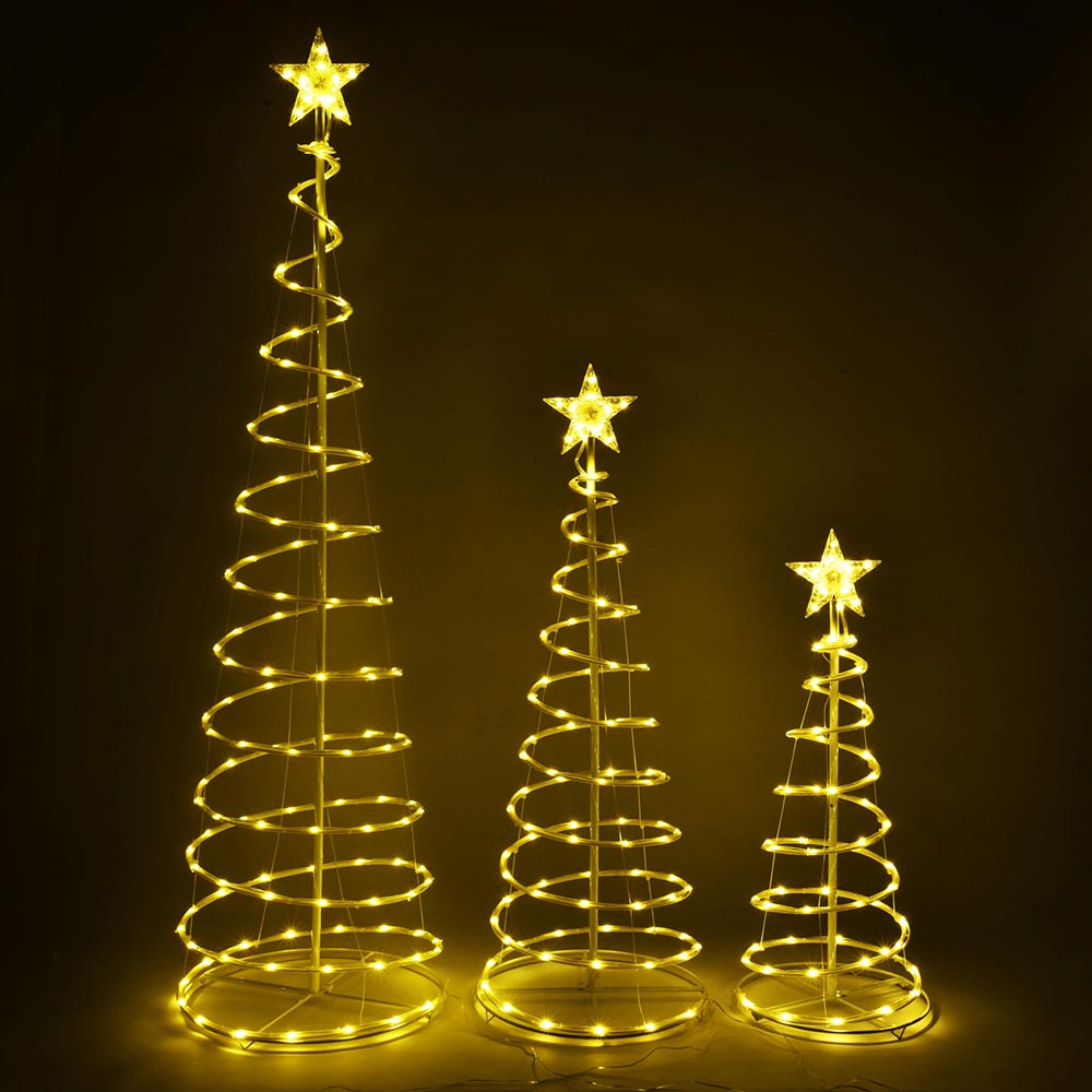 Bead & Wire Christmas Tree With USB Light Large