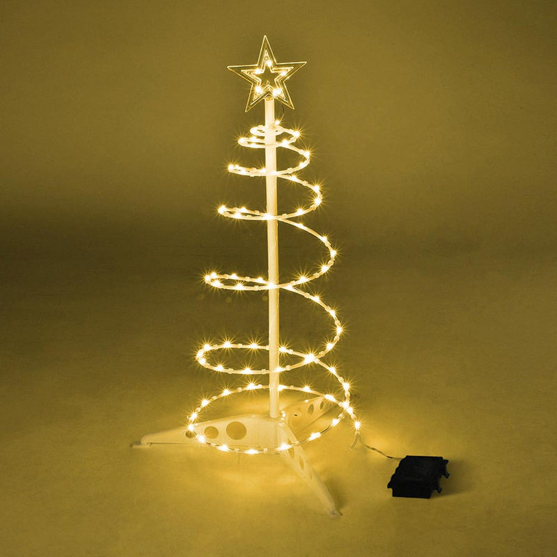 2' Lighted Spiral Xmas Tree Battery Powered