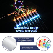 Christmas Tree Light with Pole & Star 9-String