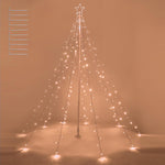 Christmas Tree Light with Pole & Star 9-String