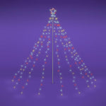Christmas Tree Light with Pole & Star 9-String