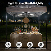 TheDisplayOutlet Magnetic Light Bar Rechargeable for Canopy Tent, Popup Market Image