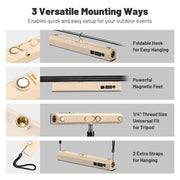 TheDisplayOutlet Magnetic Light Bar Rechargeable for Canopy Tent, Popup Market Image