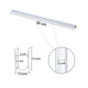 TheDisplayOutlet Aluminum Channel U-Profile 6x10mm Mounts 2700K Neon Rope Light, 12in 10ct. Image