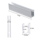 TheDisplayOutlet Aluminum Channel U-Profile 6x10mm Mounts 2700K Neon Rope Light, 2in 20ct. Image