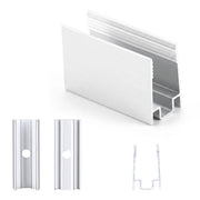 TheDisplayOutlet Aluminum Channel U-Profile 8x12mm Mounts RGBW Neon Rope Light Image