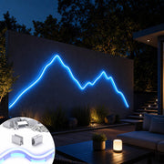 TheDisplayOutlet Aluminum Channel U-Profile 8x12mm Mounts RGBW Neon Rope Light Image