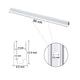 TheDisplayOutlet Aluminum Channel U-Profile 8x12mm Mounts RGBW Neon Rope Light, 12in 10ct. Image