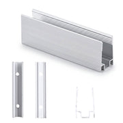 TheDisplayOutlet Aluminum Channel U-Profile 8x12mm Mounts RGBW Neon Rope Light Image