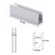 TheDisplayOutlet Aluminum Channel U-Profile 8x12mm Mounts RGBW Neon Rope Light, 2in 20ct. Image