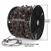 TheDisplayOutlet C9 Light Stringer Bistro Outdoor String Light 120V Image