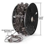 TheDisplayOutlet C9 Light Stringer Bistro Outdoor String Light 120V Image