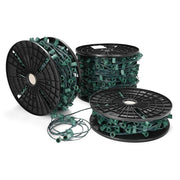 500ft Outdoor Electrical Zip-Cord Wire SPT-1 w/ Plugs & End Caps