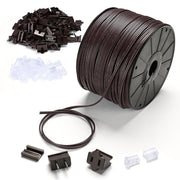 500ft Outdoor Electrical Zip-Cord Wire SPT-1 w/ Plugs & End Caps