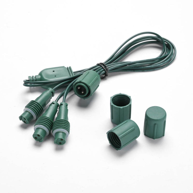 TheDisplayOutlet Mini LED String Lights Splitter Connectors 10ct/pk Image