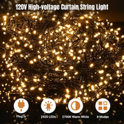 TheDisplayOutlet 40'x10' Outdoor String Light for Event Decor 48 Strands 120V Image