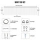 TheDisplayOutlet 40'x10' Outdoor String Light for Event Decor 48 Strands 120V Image