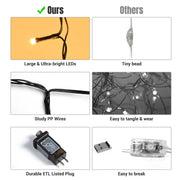 TheDisplayOutlet 40'x10' Outdoor String Light for Event Decor 48 Strands 120V Image