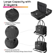 Portable Train Case with Divider Bags
