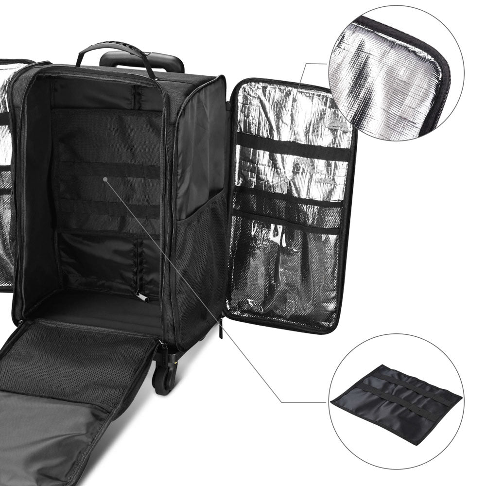 Collapsible Rolling Scrapbook Tote Rolling Medical Bag The