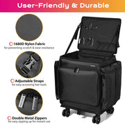 TheDisplayOutlet Rolling Case for Event Planner, Sales Rep Image