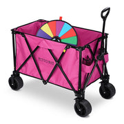 Folding Wagon Cart Pink Wagon for Event TradeShow