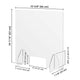 Sneeze Guards Desk Dividers 4-Panel 24"x24" Acrylic