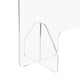 Sneeze Guards Desk Dividers 3-Panel 36"x24" Acrylic