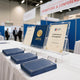 8.5x11 Certificate Holders Navy Blue Cardboard 30ct/pk